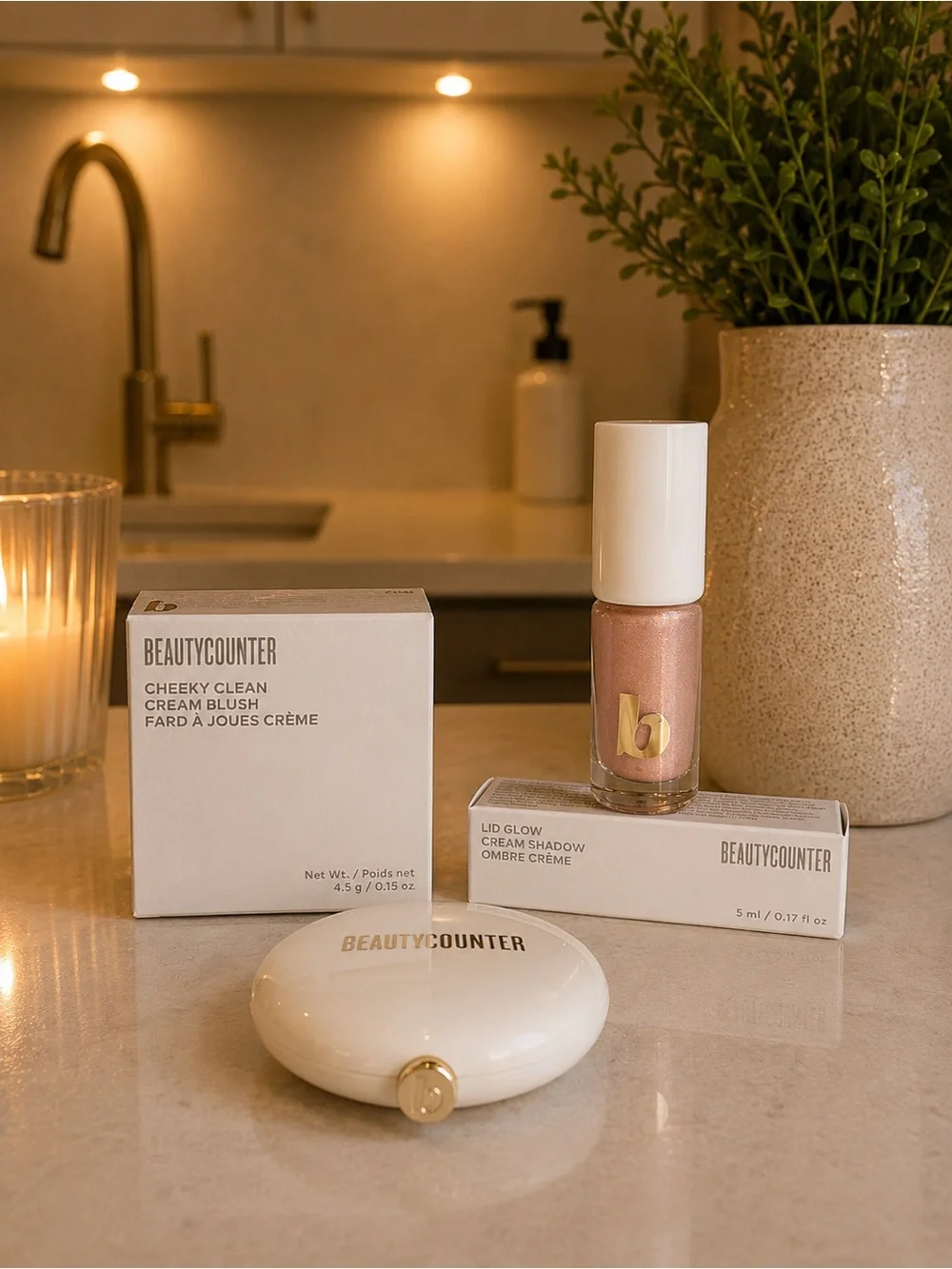 beautycounter Cheeky Clean Cream Blush & Lid Glow Bundle 🎀